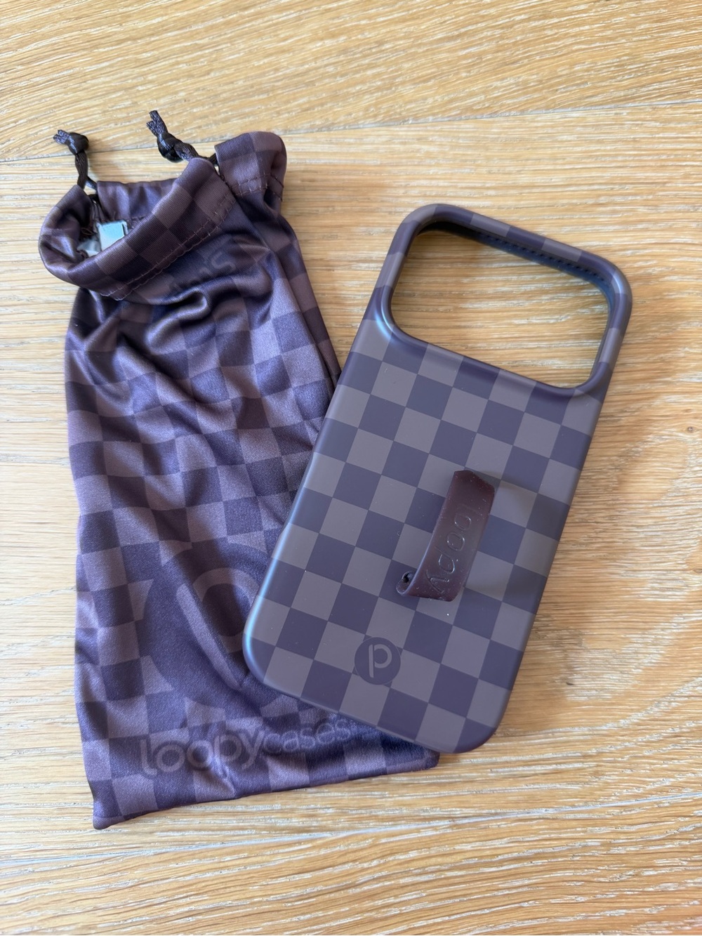Loopy Case Checkered Phone Case with Built-In Loop Grip
